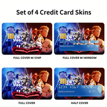 Load image into Gallery viewer, Black Clover Asta, Noelle Silva, Yuno, Yami Sukehiro, Julius Novachrono Credit Card Skins (4-in-1 Pack)