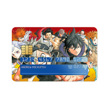 Load image into Gallery viewer, Black Clover Asta, Noelle Silva, Yuno, Yami Sukehiro, Luck Voltia Credit Card Skins (4-in-1 Pack)