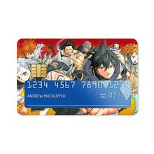 Load image into Gallery viewer, Black Clover Asta, Noelle Silva, Yuno, Yami Sukehiro, Luck Voltia Credit Card Skins (4-in-1 Pack)