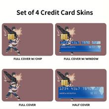 Load image into Gallery viewer, Black Clover Asta, Yuno Credit Card Skins (4-in-1 Pack)