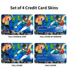 Load image into Gallery viewer, Black Clover Asta, Yuno Credit Card Skins (4-in-1 Pack)