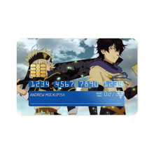 Load image into Gallery viewer, Black Clover Asta, Yuno Credit Card Skins (4-in-1 Pack)