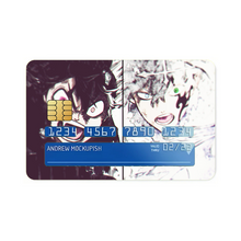 Load image into Gallery viewer, Black Clover Asta, Yuno Credit Card Skins (4-in-1 Pack)