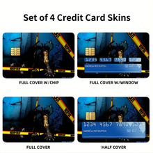 Load image into Gallery viewer, Black Stars own Path Credit Card Skins (4-in-1 Pack)