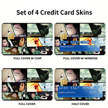 Load image into Gallery viewer, Bleach Ichigo Kurosaki, Kisuke Urahara Credit Card Skins (4-in-1 Pack)