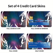 Load image into Gallery viewer, Bleach Ichigo Kurosaki, Rukia Kuchiki Credit Card Skins (4-in-1 Pack)