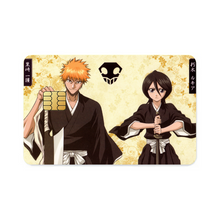 Load image into Gallery viewer, Bleach Ichigo Kurosaki, Rukia Kuchiki Credit Card Skins (4-in-1 Pack)