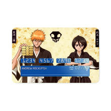 Load image into Gallery viewer, Bleach Ichigo Kurosaki, Rukia Kuchiki Credit Card Skins (4-in-1 Pack)