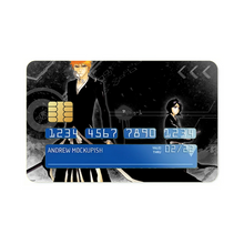 Load image into Gallery viewer, Bleach Ichigo Kurosaki, Rukia Kuchiki Credit Card Skins (4-in-1 Pack)