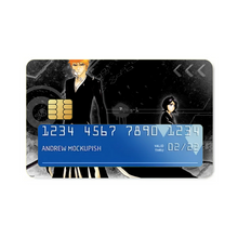 Load image into Gallery viewer, Bleach Ichigo Kurosaki, Rukia Kuchiki Credit Card Skins (4-in-1 Pack)