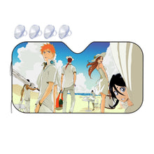 Load image into Gallery viewer, Bleach Ichigo Kurosaki, Rukia Kuchiki, Renji Abarai, Orihime Inoue, Yasutora Sado Car Sunshade