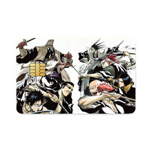 Load image into Gallery viewer, Bleach Renji Abarai, Kenpachi Zaraki Credit Card Skins (4-in-1 Pack)