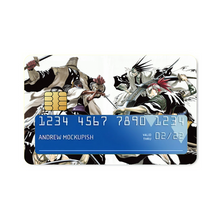 Load image into Gallery viewer, Bleach Renji Abarai, Kenpachi Zaraki Credit Card Skins (4-in-1 Pack)