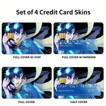 Load image into Gallery viewer, Blue Exorcist Credit Card Skins (4-in-1 Pack)