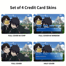 Load image into Gallery viewer, Blue Exorcist Credit Card Skins (4-in-1 Pack)