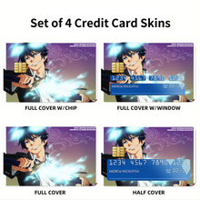 Load image into Gallery viewer, Blue Exorcist Credit Card Skins (4-in-1 Pack)