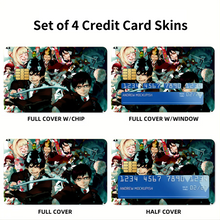 Load image into Gallery viewer, Blue Exorcist Credit Card Skins (4-in-1 Pack)