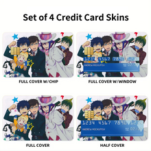 Load image into Gallery viewer, Blue Exorcist Credit Card Skins (4-in-1 Pack)