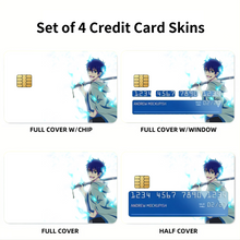 Load image into Gallery viewer, Blue Exorcist Rin Okumura Credit Card Skins (4-in-1 Pack)