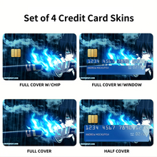 Load image into Gallery viewer, Blue Exorcist Rin Okumura Credit Card Skins (4-in-1 Pack)
