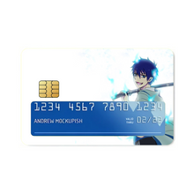 Load image into Gallery viewer, Blue Exorcist Rin Okumura Credit Card Skins (4-in-1 Pack)