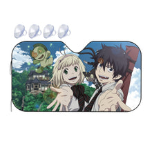 Load image into Gallery viewer, Blue Exorcist Rin Okumura, Kuro, Shiemi Moriyama Car Sunshade