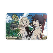 Load image into Gallery viewer, Blue Exorcist Rin Okumura, Kuro, Shiemi Moriyama Credit Card Skins (4-in-1 Pack)