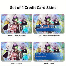 Load image into Gallery viewer, Blue Exorcist Rin Okumura, Mephisto Pheles Credit Card Skins (4-in-1 Pack)