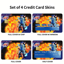 Load image into Gallery viewer, Blue Exorcist Rin Okumura, Yukio Okumura Credit Card Skins (4-in-1 Pack)