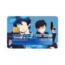 Load image into Gallery viewer, Blue Exorcist Rin Okumura, Yukio Okumura Credit Card Skins (4-in-1 Pack)