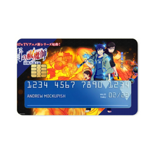 Load image into Gallery viewer, Blue Exorcist Rin Okumura, Yukio Okumura Credit Card Skins (4-in-1 Pack)