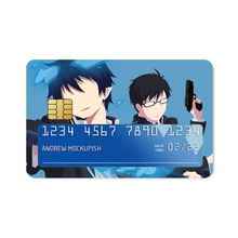 Load image into Gallery viewer, Blue Exorcist Rin Okumura, Yukio Okumura Credit Card Skins (4-in-1 Pack)