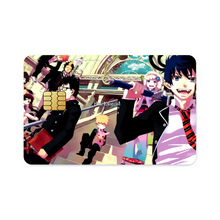 Load image into Gallery viewer, Blue Exorcist Rin Okumura, Yukio Okumura, Kuro, Shiemi Moriyama Credit Card Skins (4-in-1 Pack)
