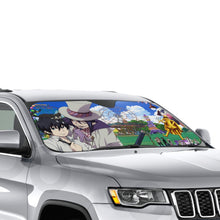 Load image into Gallery viewer, Blue Exorcist Rin Okumura, Yukio Okumura, Mephisto Pheles, Kuro, Shura Kirigakure Car Sunshade