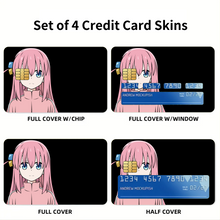 Load image into Gallery viewer, Bocchi the Rock Credit Card Skins (4-in-1 Pack)