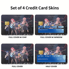 Load image into Gallery viewer, Bocchi the Rock Credit Card Skins (4-in-1 Pack)