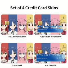 Load image into Gallery viewer, Bocchi the Rock Credit Card Skins (4-in-1 Pack)