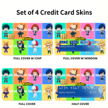Load image into Gallery viewer, Boku No Hero Academia Chibis Credit Card Skins (4-in-1 Pack)