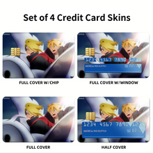 Load image into Gallery viewer, Boruto and Deidara  Credit Card Skins (4-in-1 Pack)