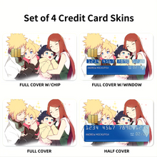 Load image into Gallery viewer, Boruto and Minato :')  Credit Card Skins (4-in-1 Pack)