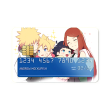 Load image into Gallery viewer, Boruto and Minato :')  Credit Card Skins (4-in-1 Pack)