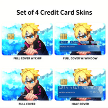 Load image into Gallery viewer, Boruto  Credit Card Skins (4-in-1 Pack)