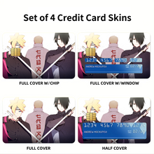 Load image into Gallery viewer, Boruto, Sasuke & Naruto  Credit Card Skins (4-in-1 Pack)