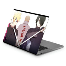 Load image into Gallery viewer, Boruto, Sasuke & Naruto Macbook Skin