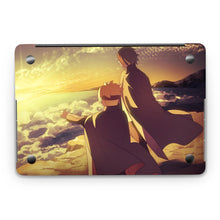 Load image into Gallery viewer, Boruto with his mentor watching the sunrise Macbook Skin