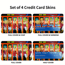 Load image into Gallery viewer, Broly Supersaiyajin Evolutions Credit Card Skins (4-in-1 Pack)