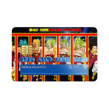 Load image into Gallery viewer, Broly Supersaiyajin Evolutions Credit Card Skins (4-in-1 Pack)