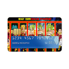 Load image into Gallery viewer, Broly Supersaiyajin Evolutions Credit Card Skins (4-in-1 Pack)