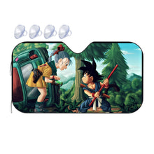 Load image into Gallery viewer, Bulma and Goku Car Sunshade