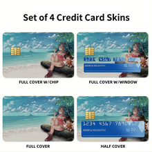 Load image into Gallery viewer, Bulma and Goku Dragon Ball Credit Card Skins (4-in-1 Pack)